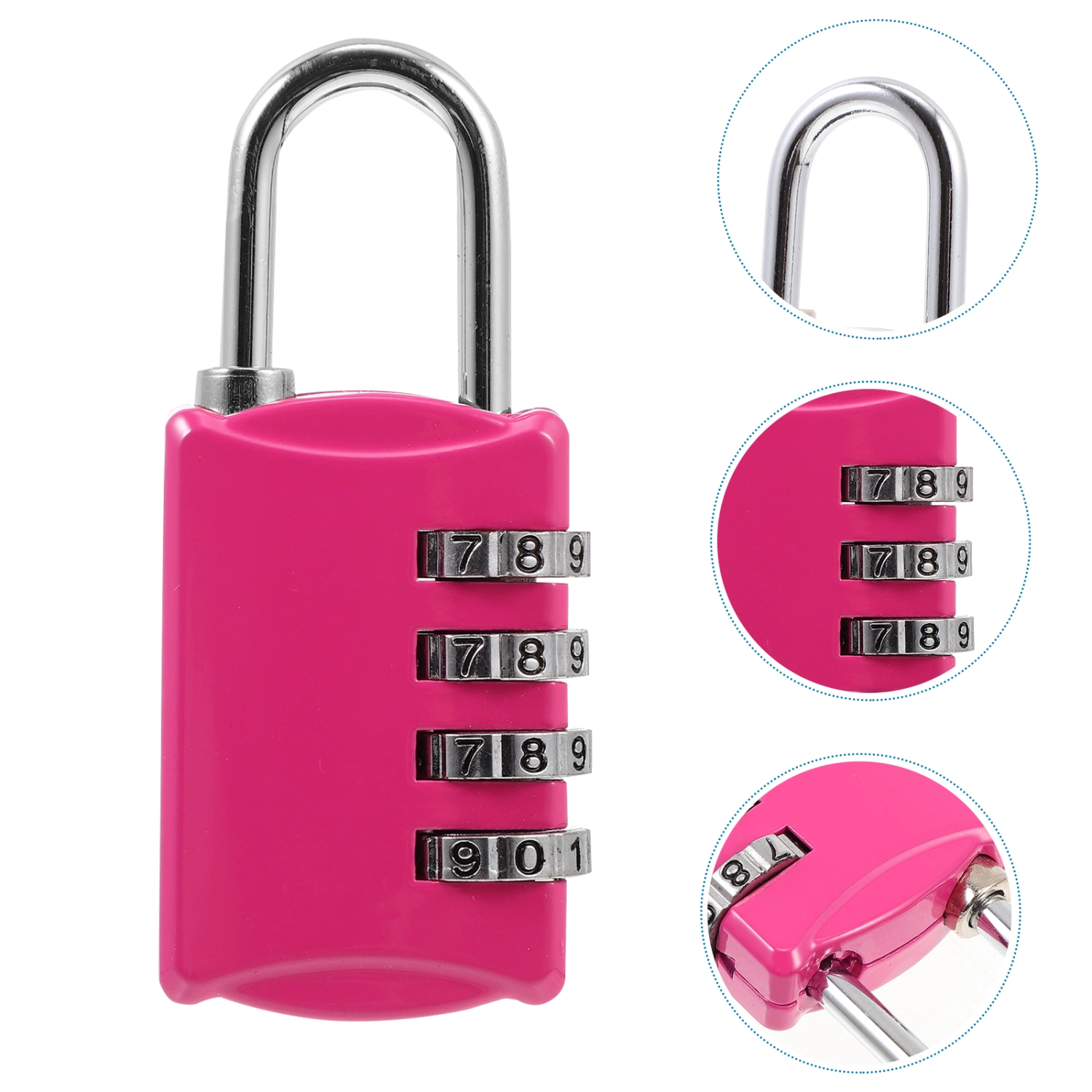 Locker Lock 4 Digit Padlock Combination Lock Pad Lock for School Gym Locker