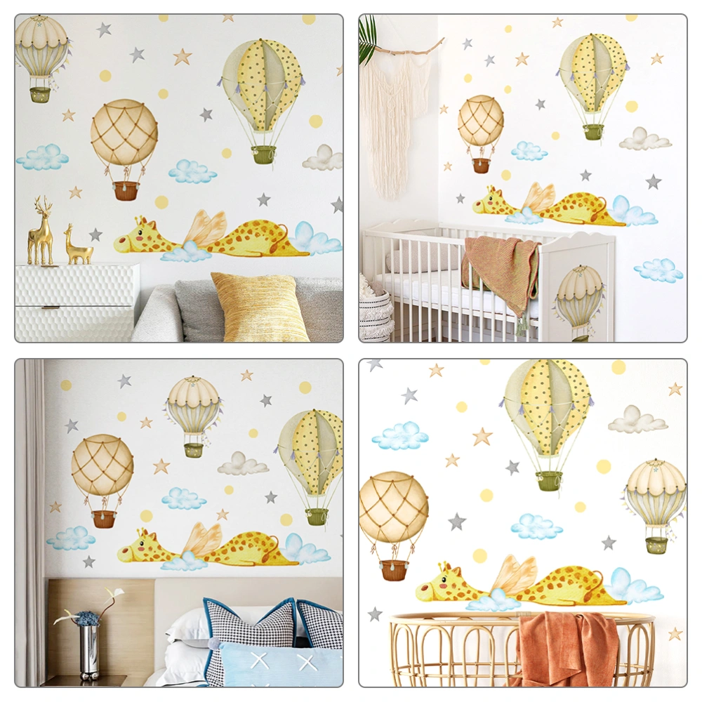 1 Set of Kids Room Wall Sticker Nursery Room Wall Decoration Cartoon Wall Decal Bedroom Wall Decor