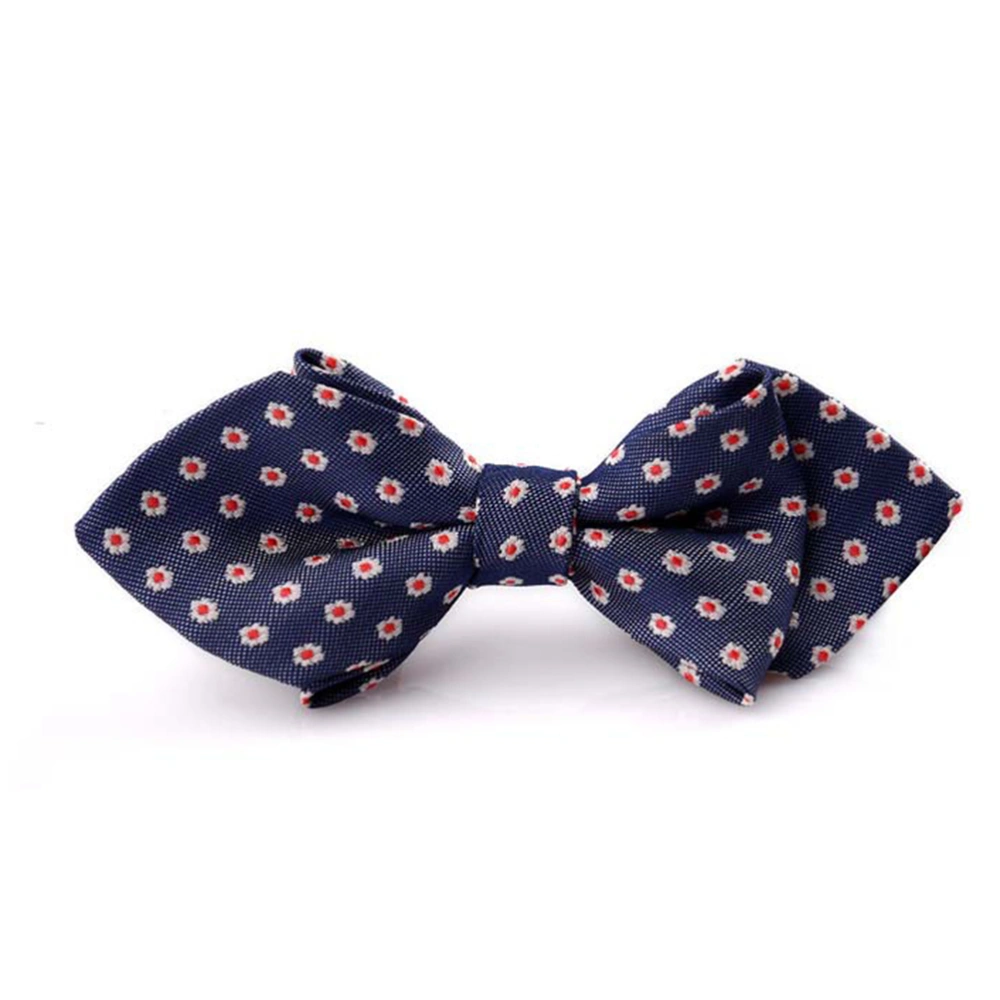 2pcs Pet Bow Ties Dacron Beautiful Animal Bow Ties for Cat Dog (Random Pattern)