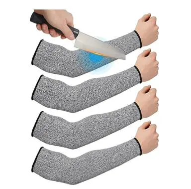 2 Pairs Arm Protection Sleeves Cut Resistant Arm Sleeves Arm Guards Sleeves for Men Women