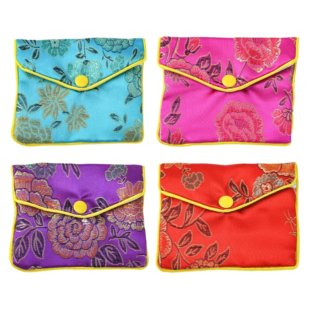 4pcs Small Bags for Jewelry Travel Jewelry Pouch Jewelry Gift Bags Small Organizer