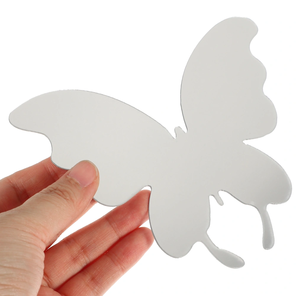 14pcs Removable Acrylic Mirror Wall Stickers Butterflies Acrylic Wall Sticker DIY Wall Decals