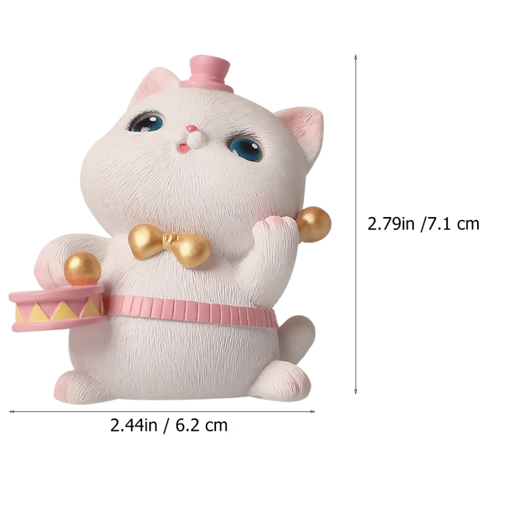 1PC Cat Car Adornment Car Interior Decoration Resin Cat Baking Cake Decoration