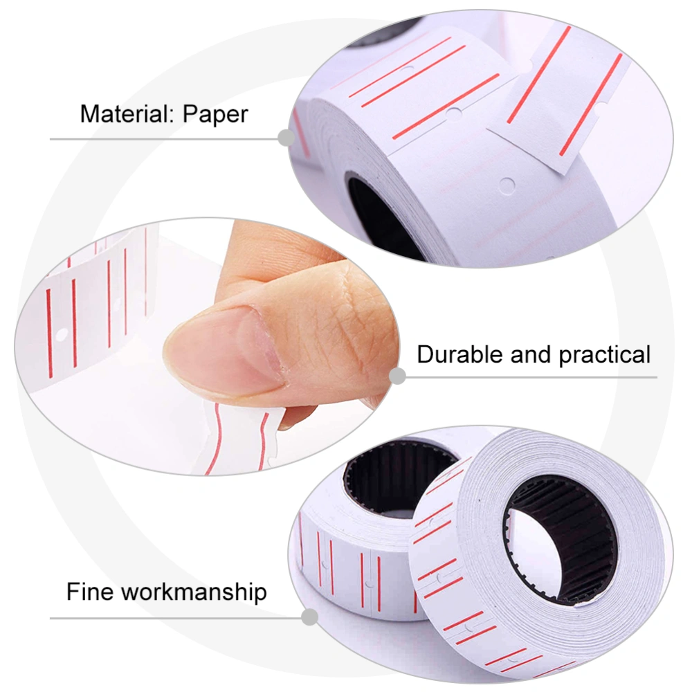 30 Rolls Price Machine Labels Paper Price Marker Label Stickers for Office