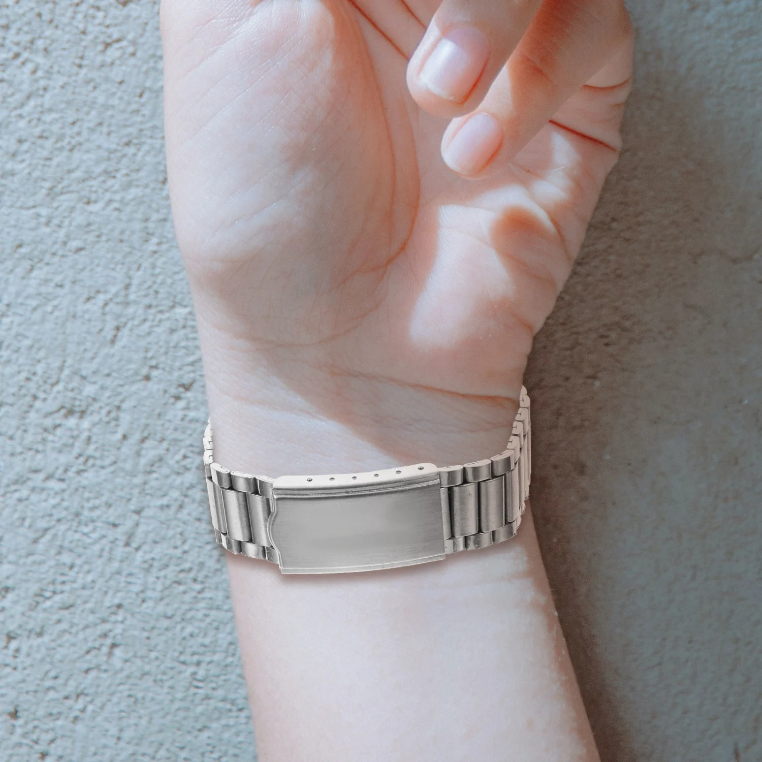 Metal Watch Band Watch Wristband Stylish Watch Strap Stainless Steel Watchband(15mm)