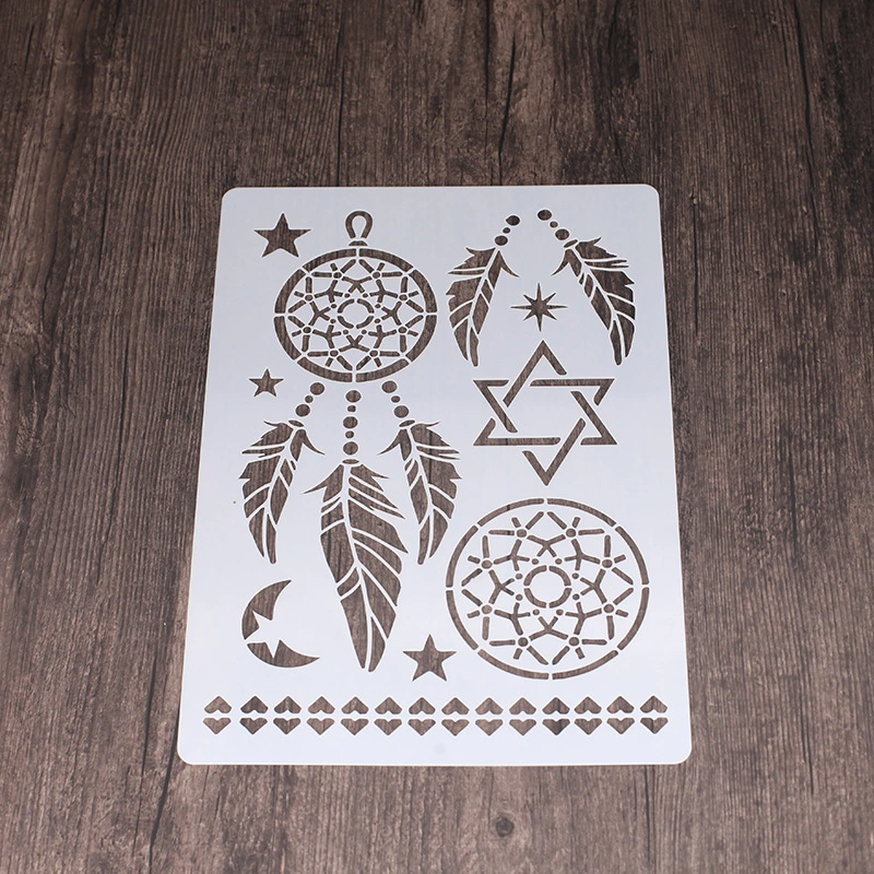 4pcs Wall Painting Mandala Stencils Drawing Templates Wall Floor Painting Templates DIY Stencils