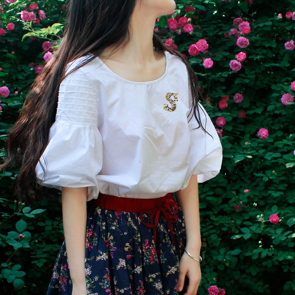 Fashion Letters Shaped Brooch Blouse Collar Fashion Letter Collar Alloy Letter Breatpin (S)