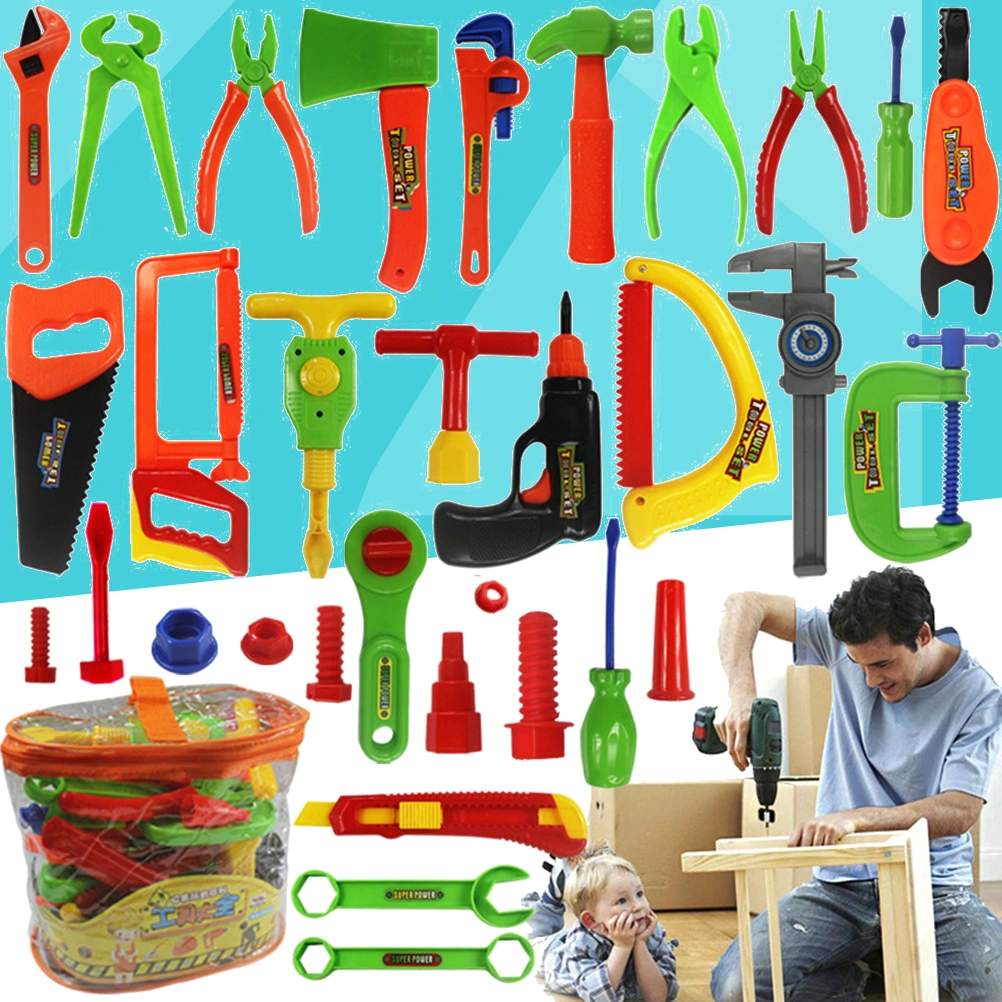 1 Set Children Repair Tools Toy Kids Role Play Pretend Play Toy Set Educational Learning Toys (Random Color)