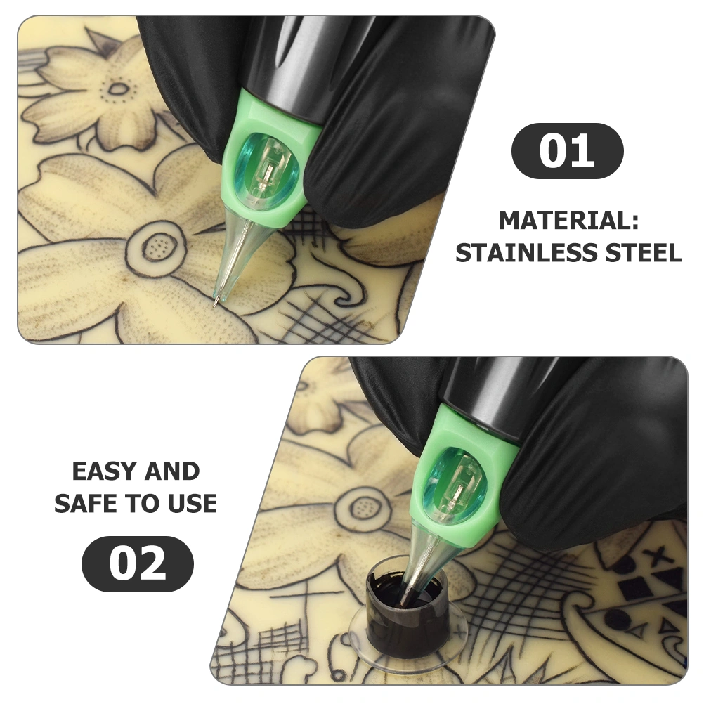 10pcs Tattoo Needles Tattoo Cartridges Shading Needles Tattoo Liner Needles Tattoo Cartridge Tools