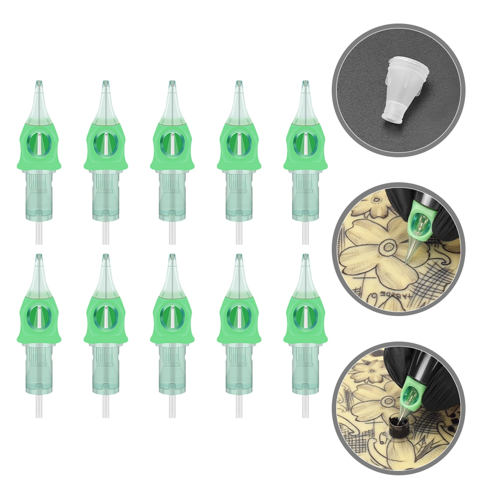 10pcs Tattoo Needles Tattoo Cartridges Shading Needles Tattoo Liner Needles Tattoo Cartridge Tools