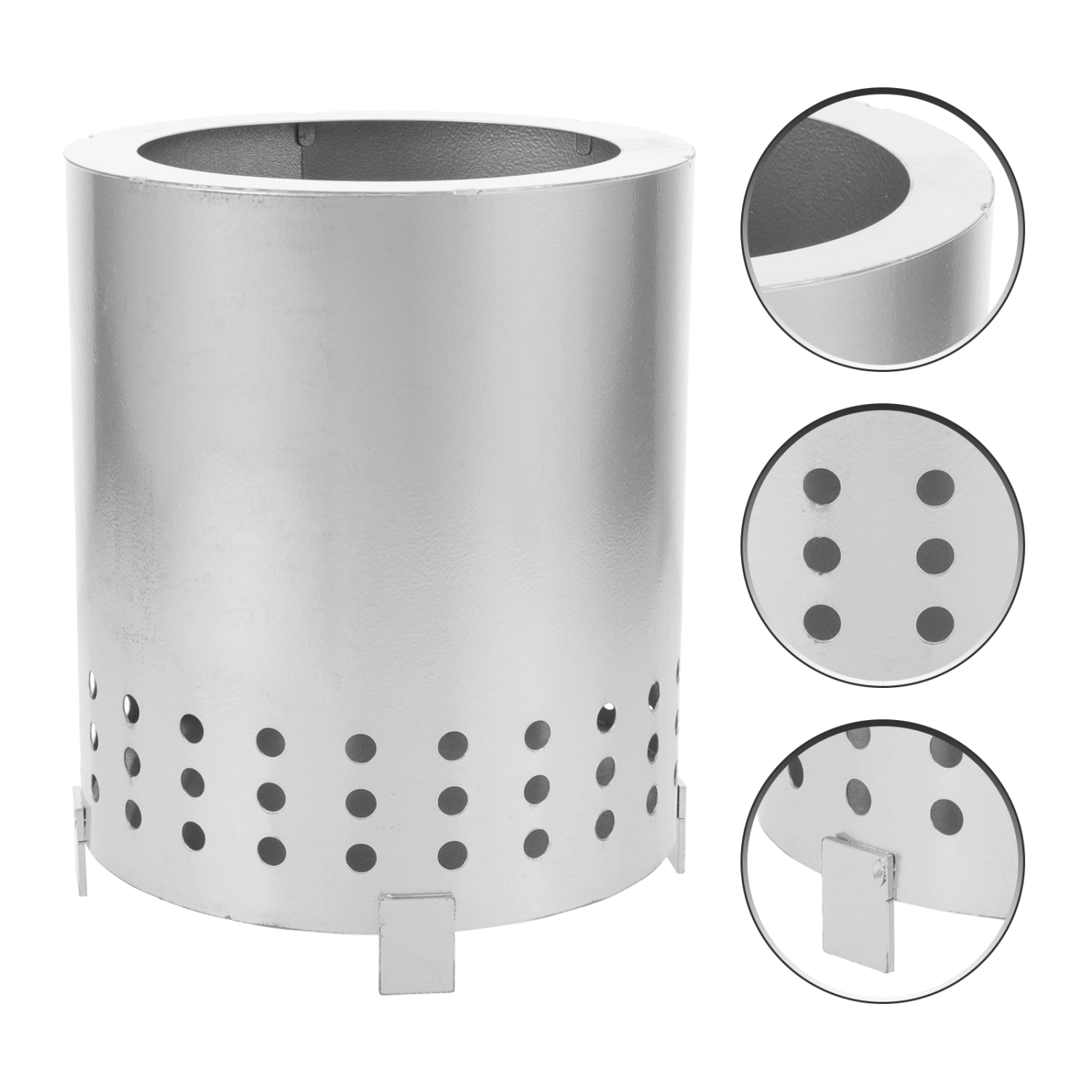 Tabletop Fire Pit Outdoor Mini Fire Pit Stainless Steel Stove with Stand for Outdoor Camping