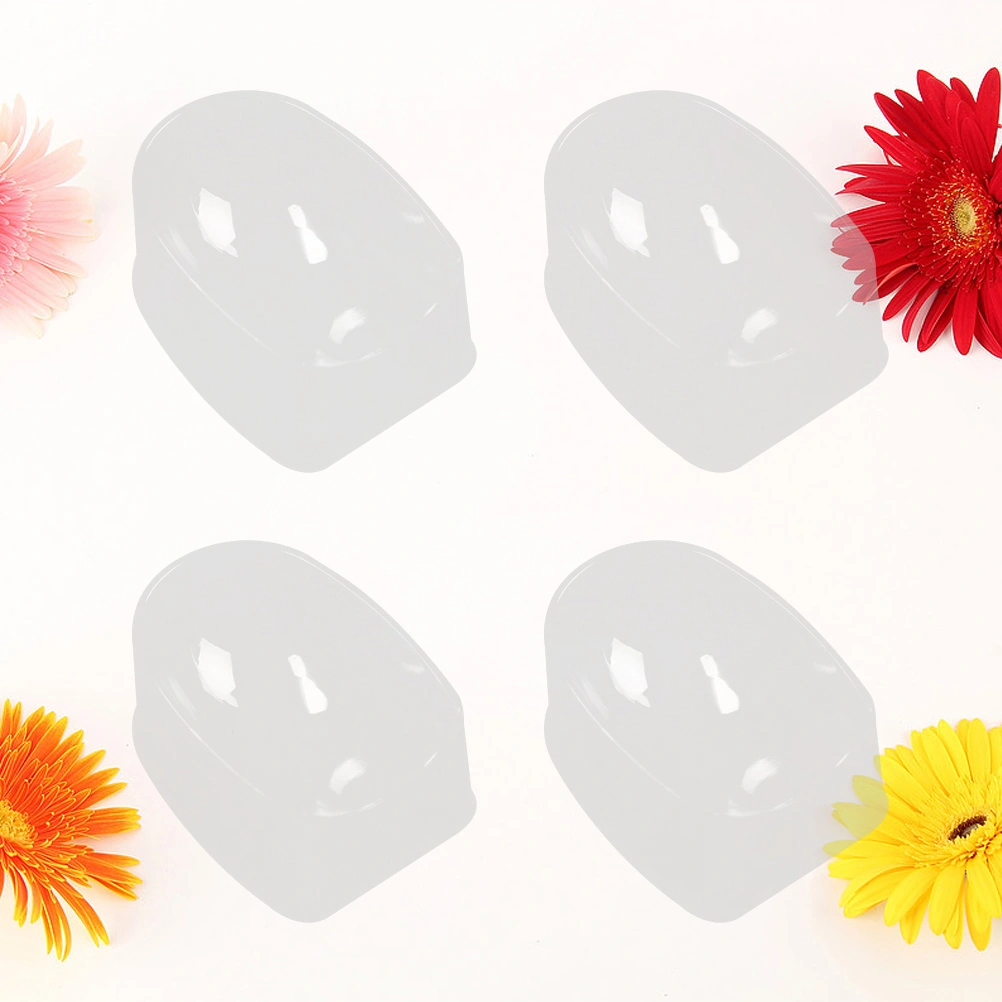 4 Pcs French Dip Nail Container Dipping Nail Powder Tray Nail Tips Mold Guides Manicure Nail Art Tool