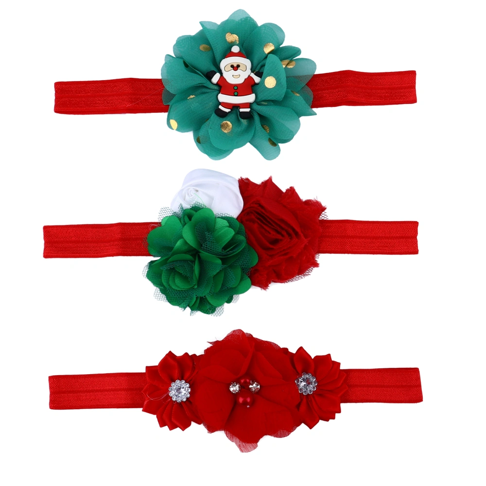 3Pcs Christmas Headbands Child Adorable Halloween Party Hair Accessories