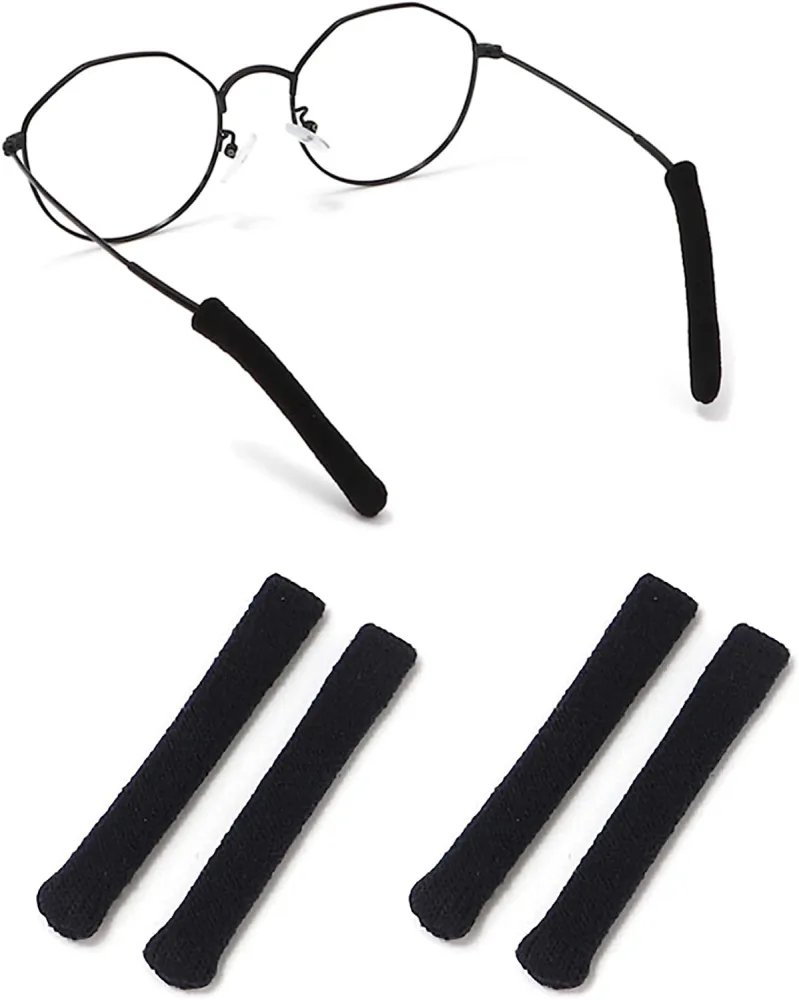 2 Pairs Knitting Glasses Cushion Glasses Arms Sleeves Eyeglasses Temple Tips Retainer