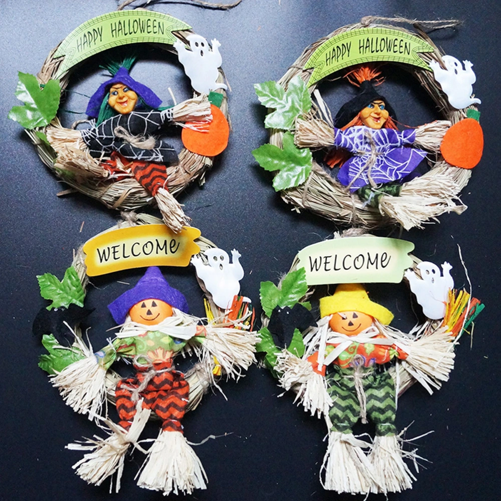 Halloween Hanging Decor Happy Halloween Board Witch Ornament Home Decoration Party Supplies Random Delivery