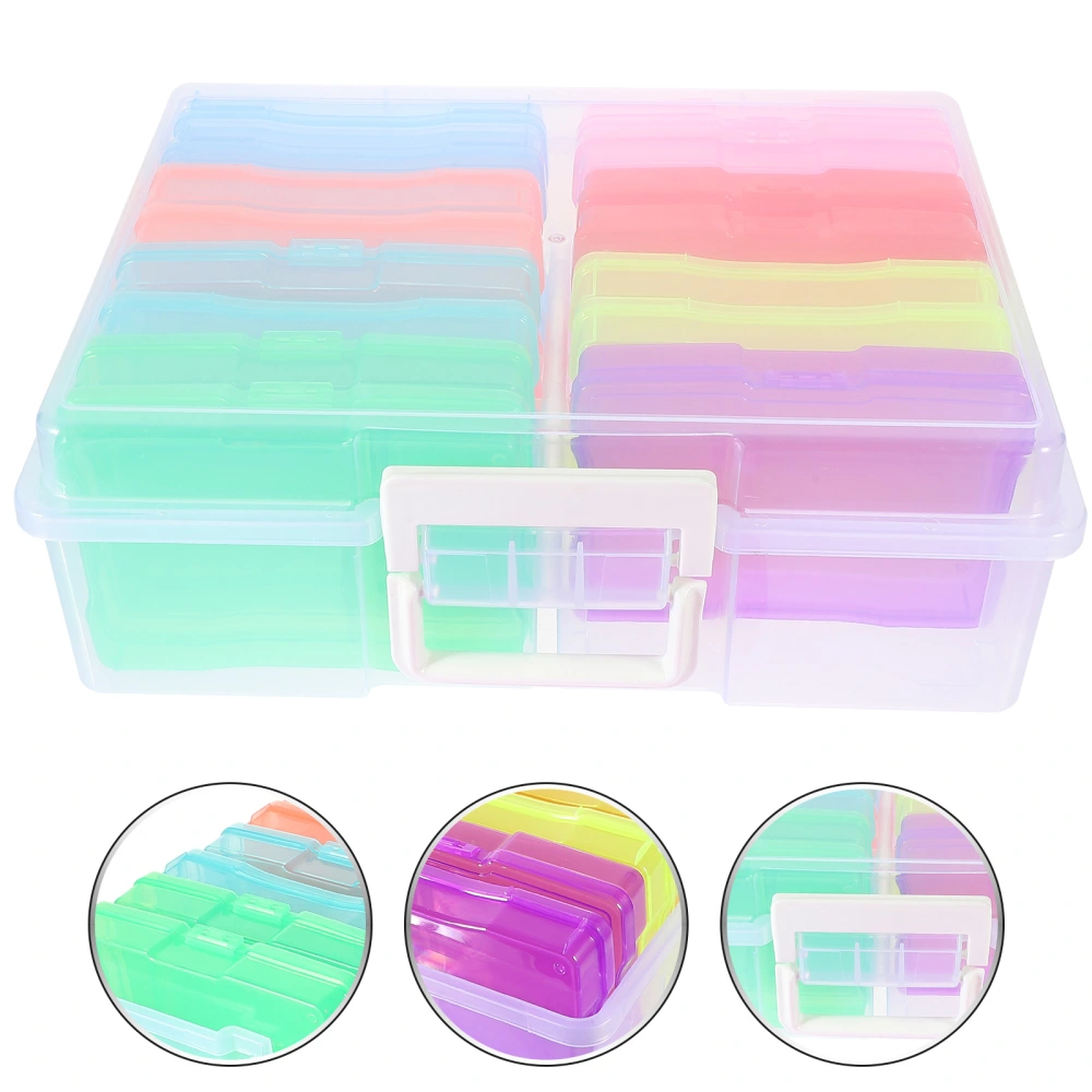 1 Set Photo Storage Box Photo Organizer Storage Photo Box Photo Keeper Container Box