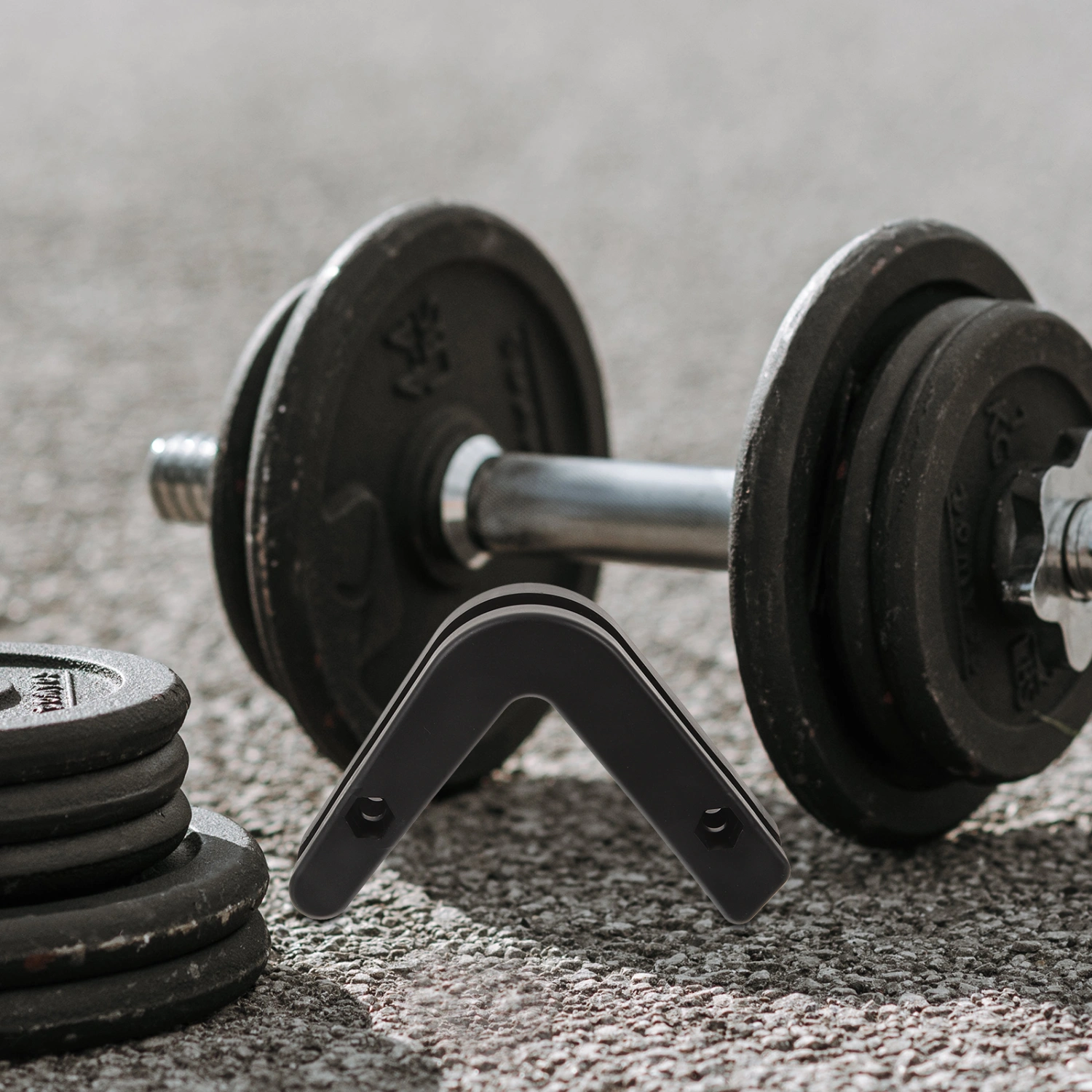 2pcs  Barbell Rack Barbell Bar Wall Hanger Barbell Hanger Wall Mounted Hanger for Barbell Gym Home