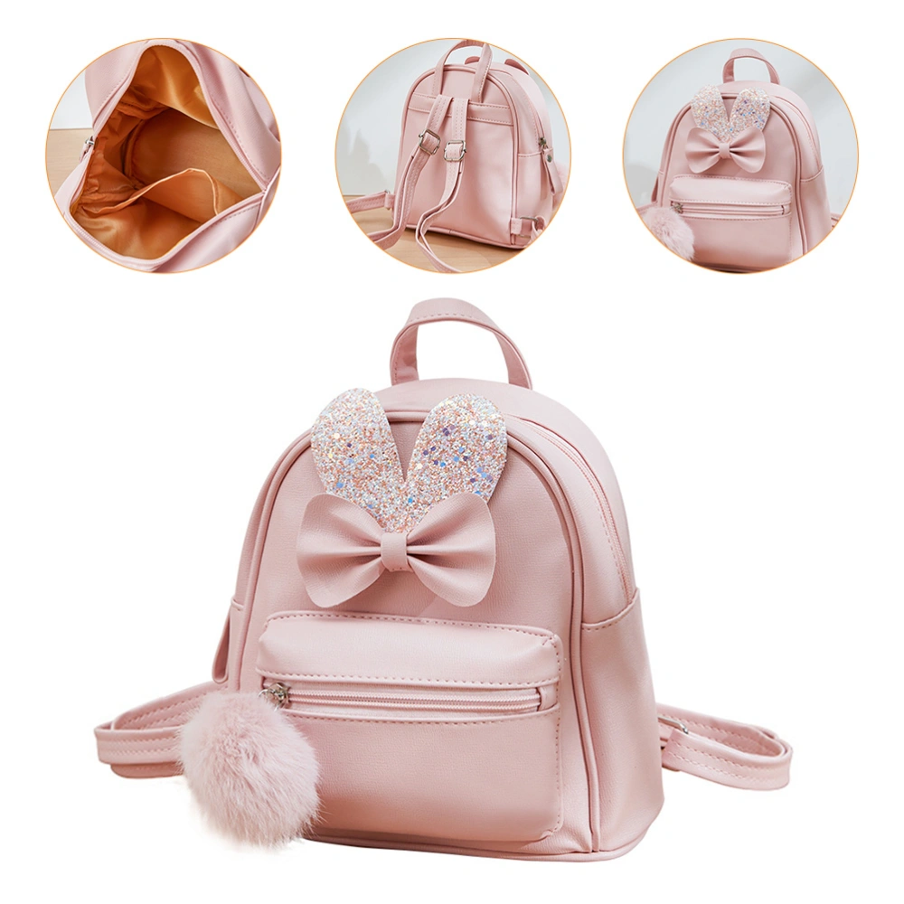 Bow Design Backpack Women Shoulder Backpack Lovely Mini Shoulder Bag for Girls