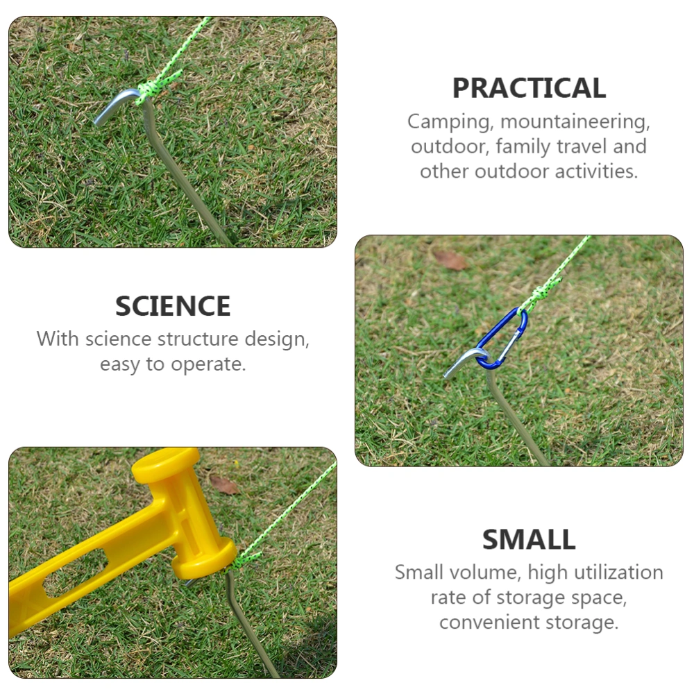 12Pcs Tent Stakes Camp Pegs Camping Stakes Camping Canopy Nails Ground Nails