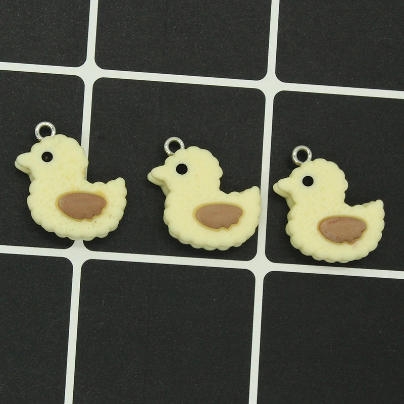 10pcs Duck Charms Keychain Charms Jewelry Making Charms Duck Charms Resin Duck Charms