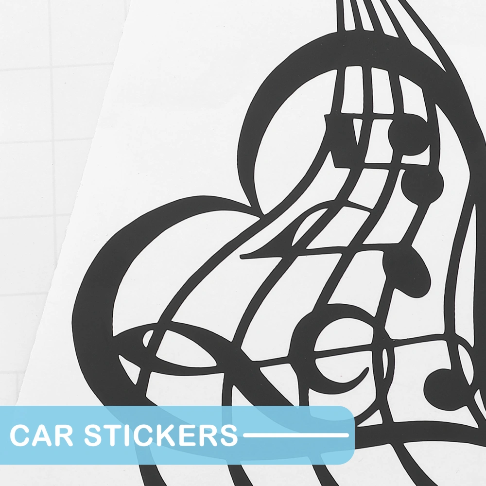 2pcs Heart Pattern Car Sticker Note Car Decal Interesting PVC Auto Sticker