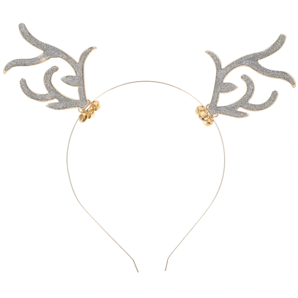 Lovely Antlers Headband with Bells Decorative Festival Headdress for Adults Kids