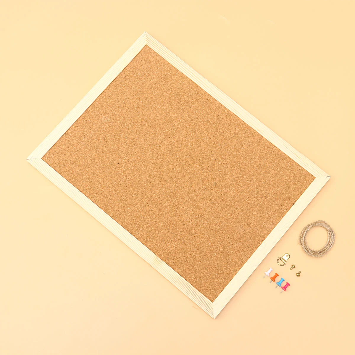 Practical Photo Wall Board Bulletin Board Message Boards Wooden Notice Board Photography Background Wall Props for Home Office (Light Brown)