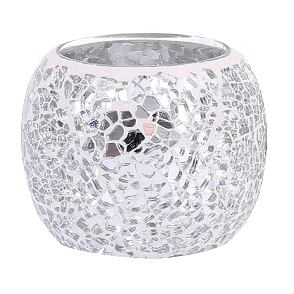 Mosaic Pattern Glass Candle Holder Simple Candle Stand Candle Holder Decor