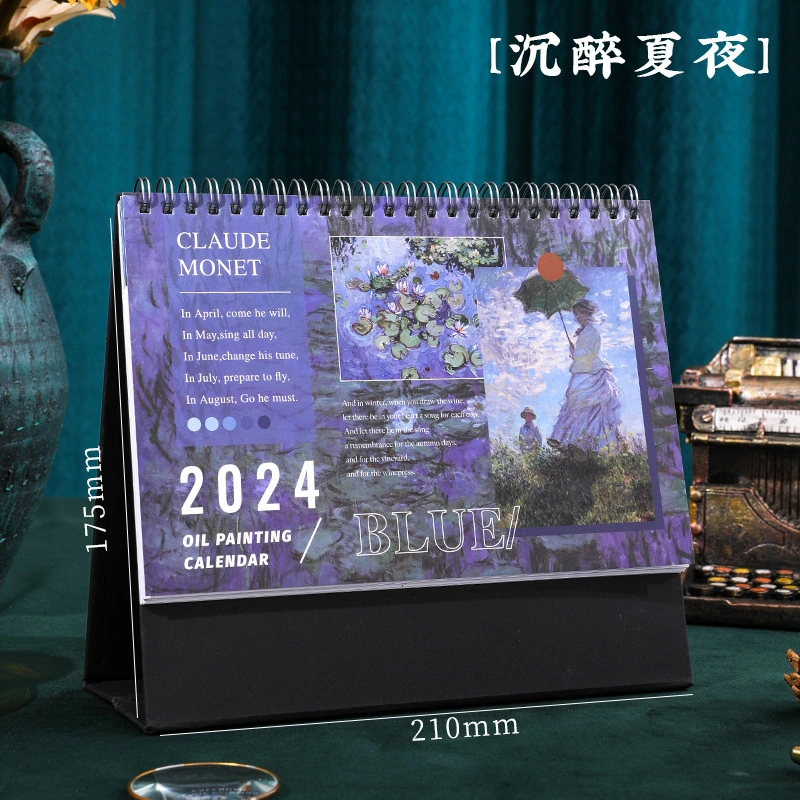 Office Calendar Household Desk Calendar Decorative Standing Calendar Office Accessory