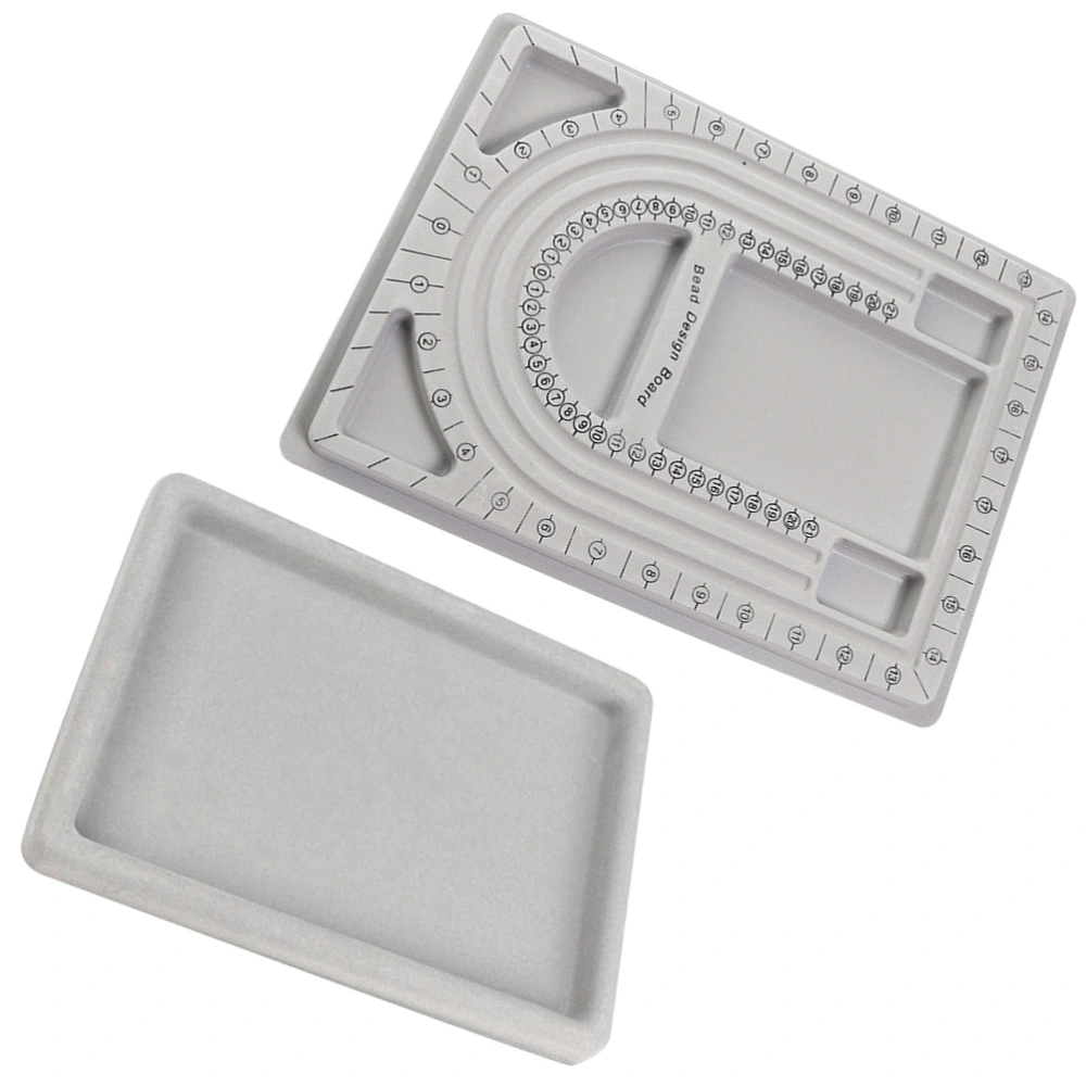 2Pcs DIY Jewelry Beading Board Bead Design Board for Creating Bracelets Jewelry Bead Tray