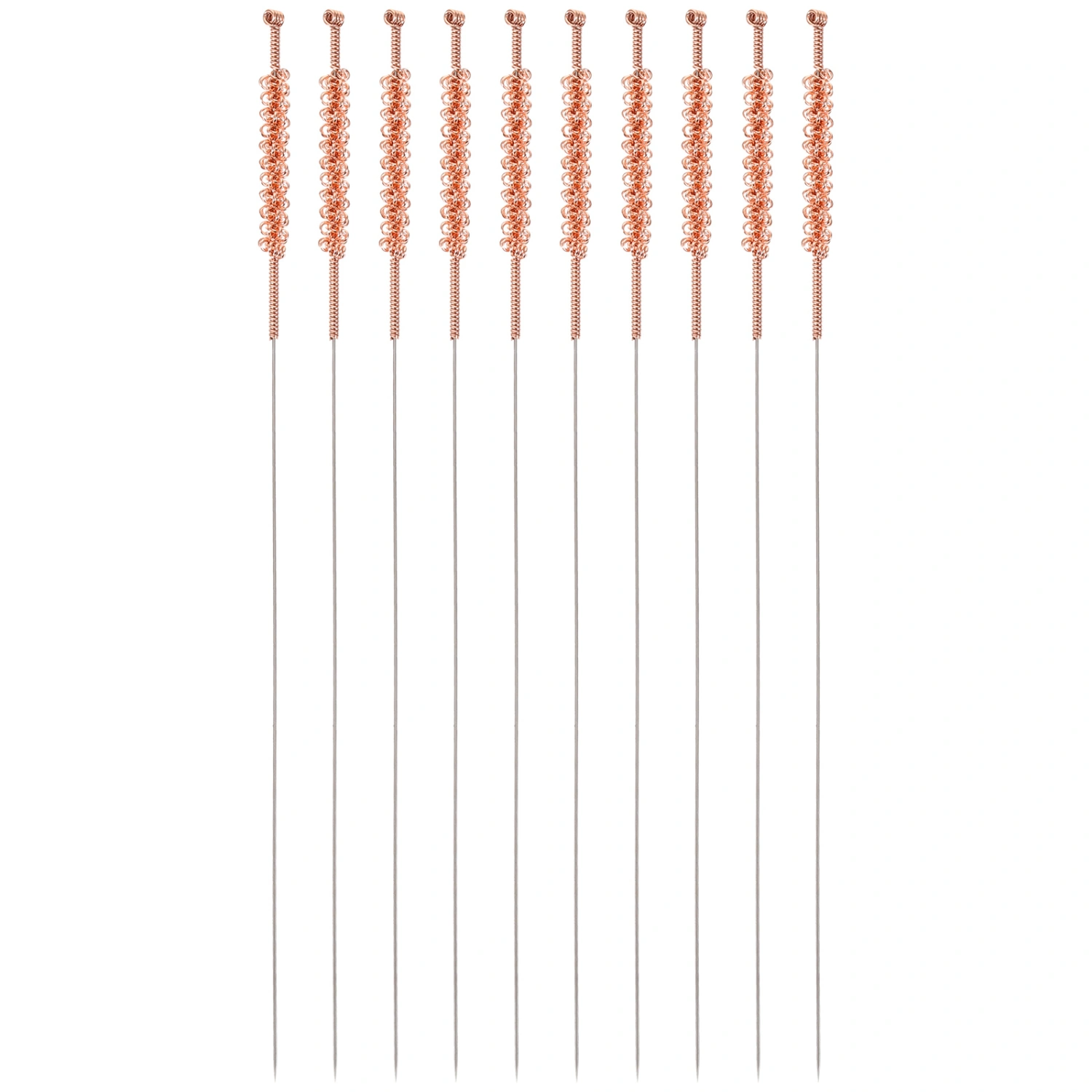 10Pcs Acupuncture Needles Long Handle Stainless Steel Needles Chinese Traditional Acupuncture Needles