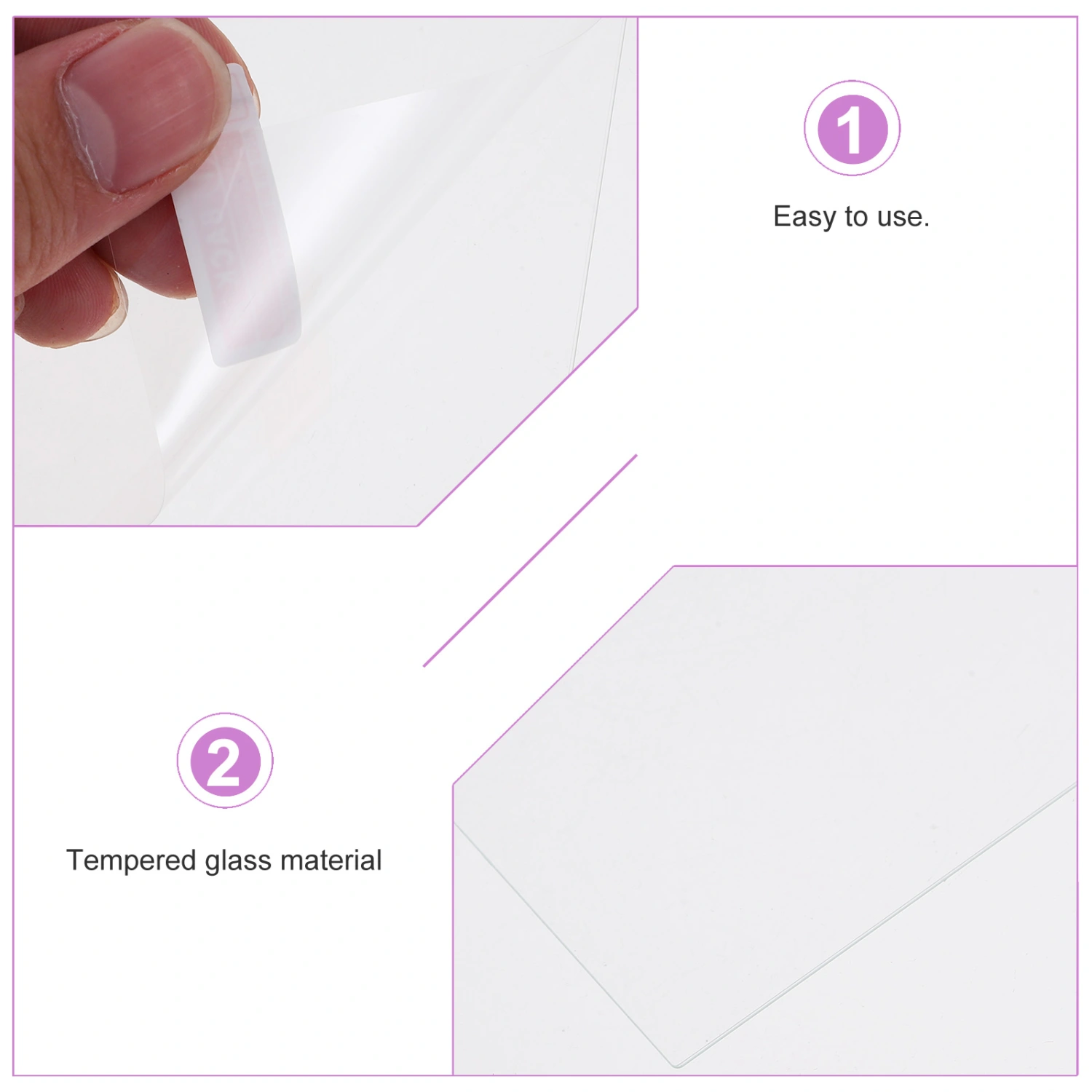 2pcs Console Screen Protector 7 Inch Game Console Tempered Film Compatible For Ally