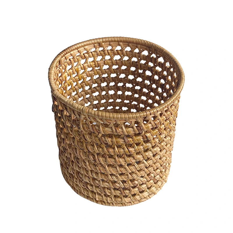 Rattan Pencil Holder Pen Organizer Pencil Cup Holder Woven Pencil Pot Rattan Makeup Brush Holder