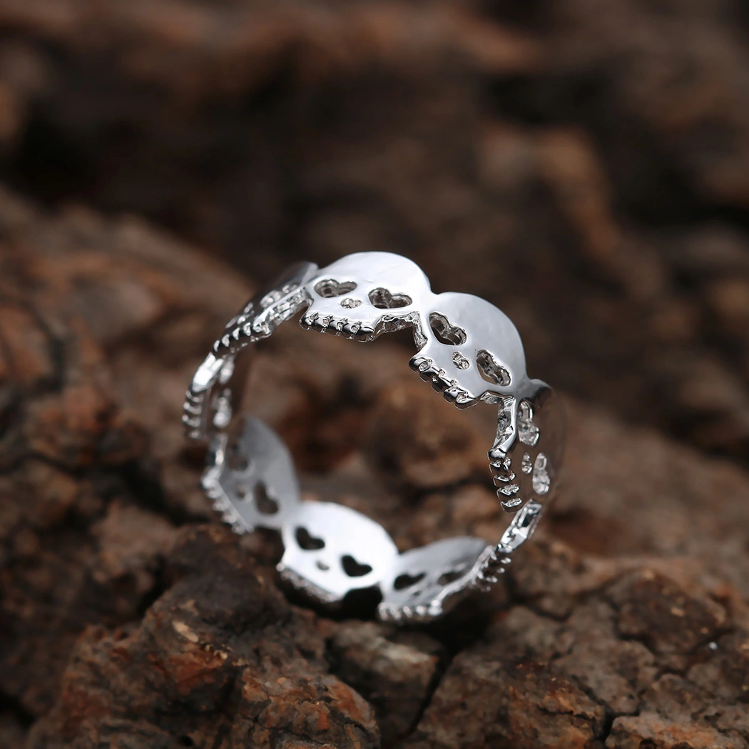 Gothic Finger Ring Skull Finger Ring Halloween Goth Ring Retro Finger Jewelry