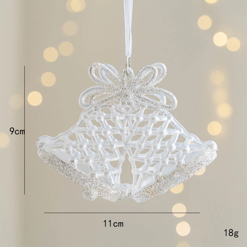 Acrylic Christmas Hanging Bell Decoration Winter Xmas Tree Hanging Decoration