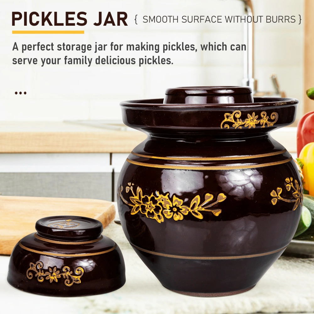 Pickle Sealed Storage Tank Retro Ceramic Kimchi Salted Duck Egg Pickled Vegetable Jar