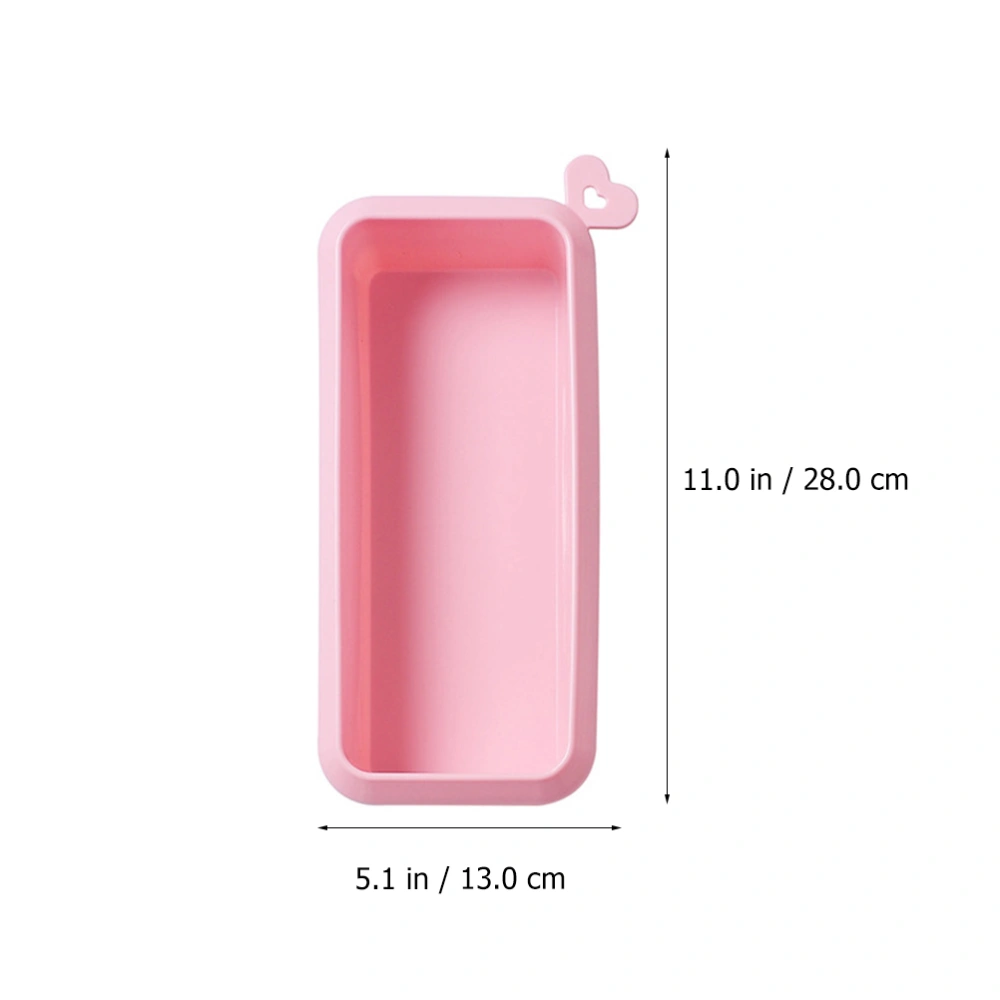 1pc Household Baking Mold Rectangular Cake Mould Non-stick Silicone Toast Mold