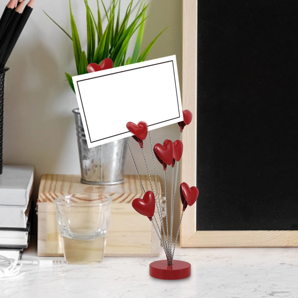 Branch Picture Clip Tabletop Picture Holder Desktop Heart Design Photo Holder