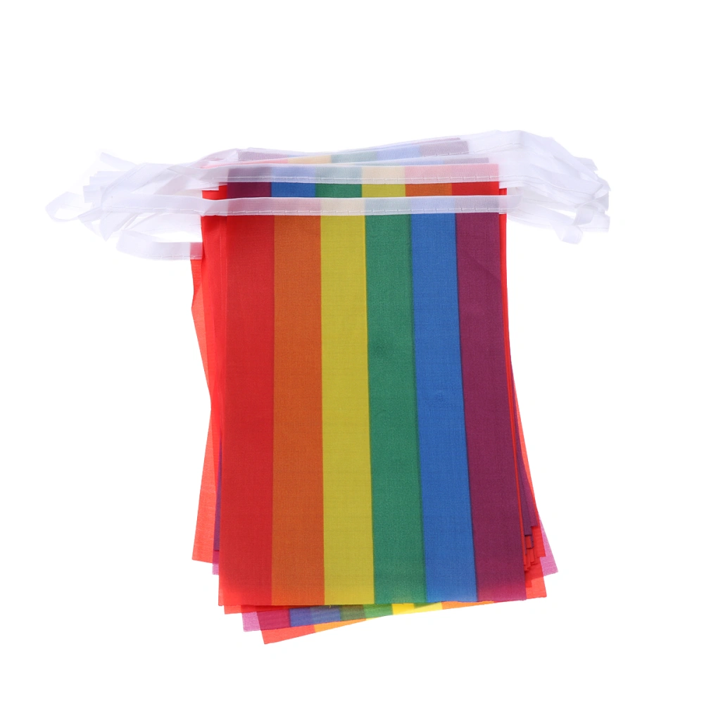 2 Strings Rainbow Flag LGBT Pride Flag Colorful Human Rights Gay Lesbian Pride Flag Indoor Outdoor LGBT Flag Banner Transgender Trans Pride Flag