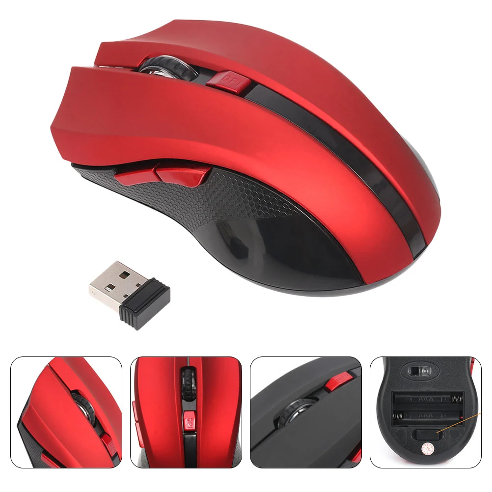 1Set Wireless Optical Mouse Home Notebook Cursor Controlling Tool (Random Color)