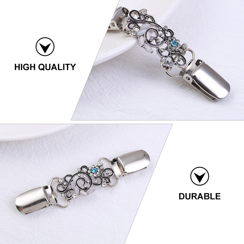 3 Pcs Women Clothing Clips Shawl Brooch Clip Delicate Clamps for Female Clothes