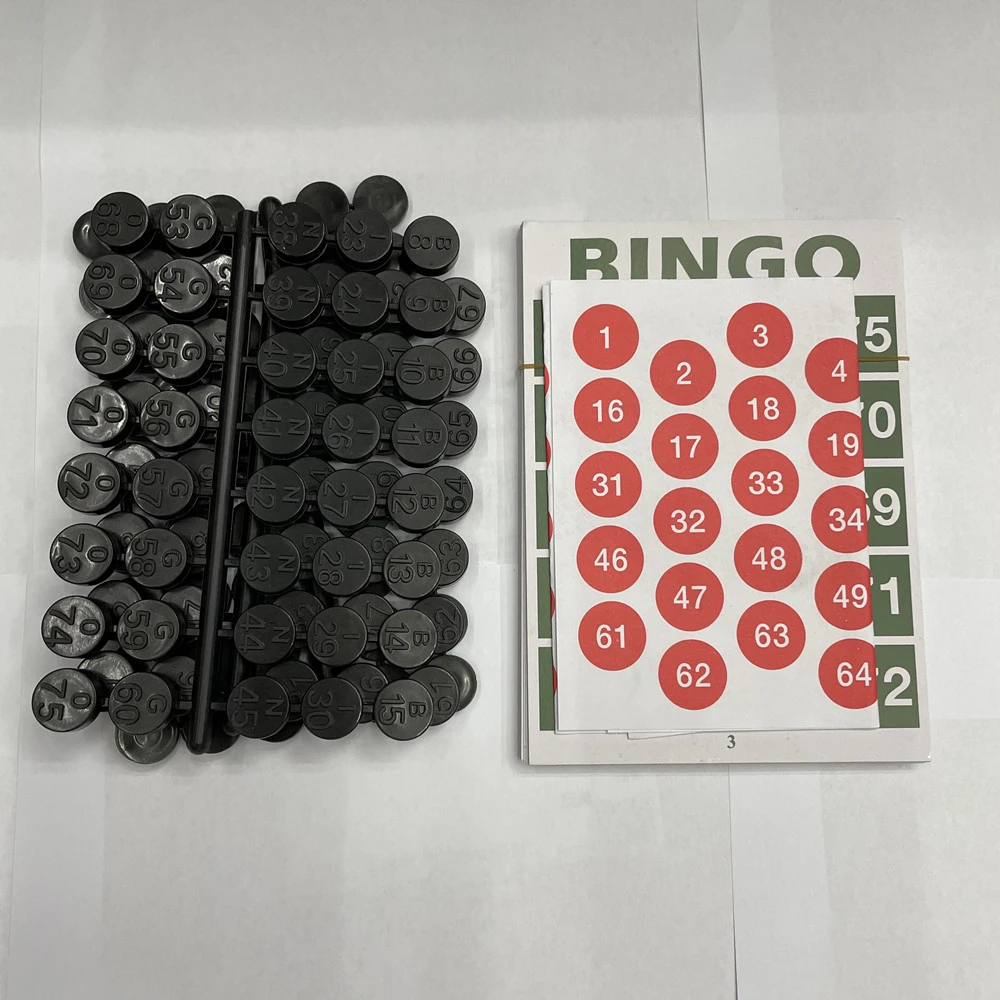 1 Set of Party Bingo Game Set Bingo Number Cards and Number Chess Game Props