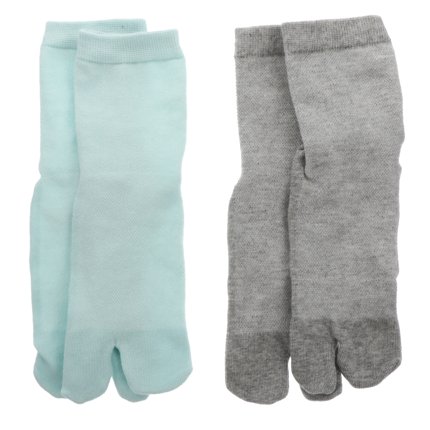 2 Pairs Simple Women Non-slip Socks Two Toe Woman Socks Fashion Girl Summer Sock