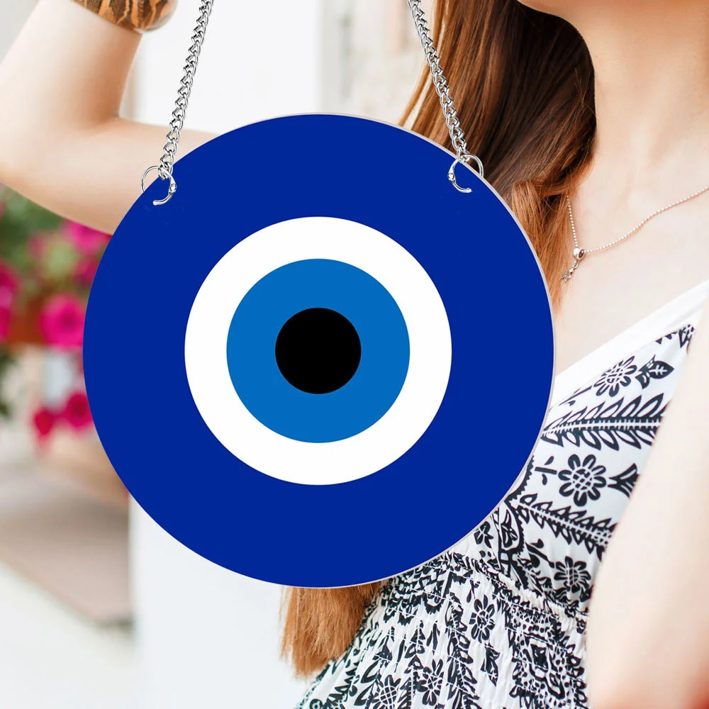 1 Set Evil Eye Hanging Ornament Evil Eye Amulet Hanging Protection Pendant for Home Shop