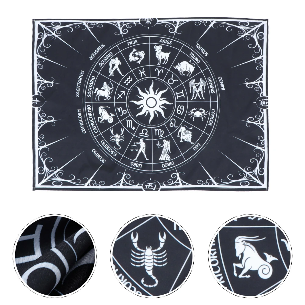 1 Set Twelve Constellation Tarot Tapestry Hanging Cloth Wall Hanging Tapestry