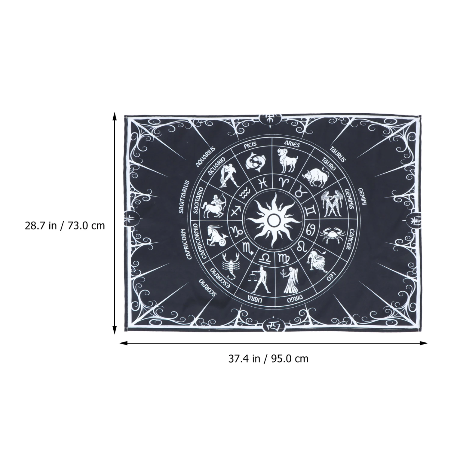 1 Set Twelve Constellation Tarot Tapestry Hanging Cloth Wall Hanging Tapestry