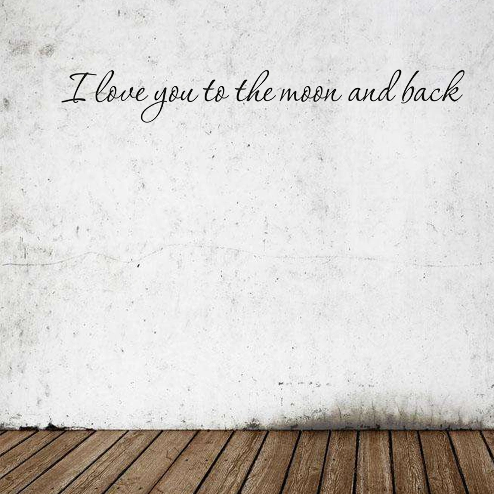 I Love You Removable Wallpaper PVC Art Sticker for Bedroom Living Room