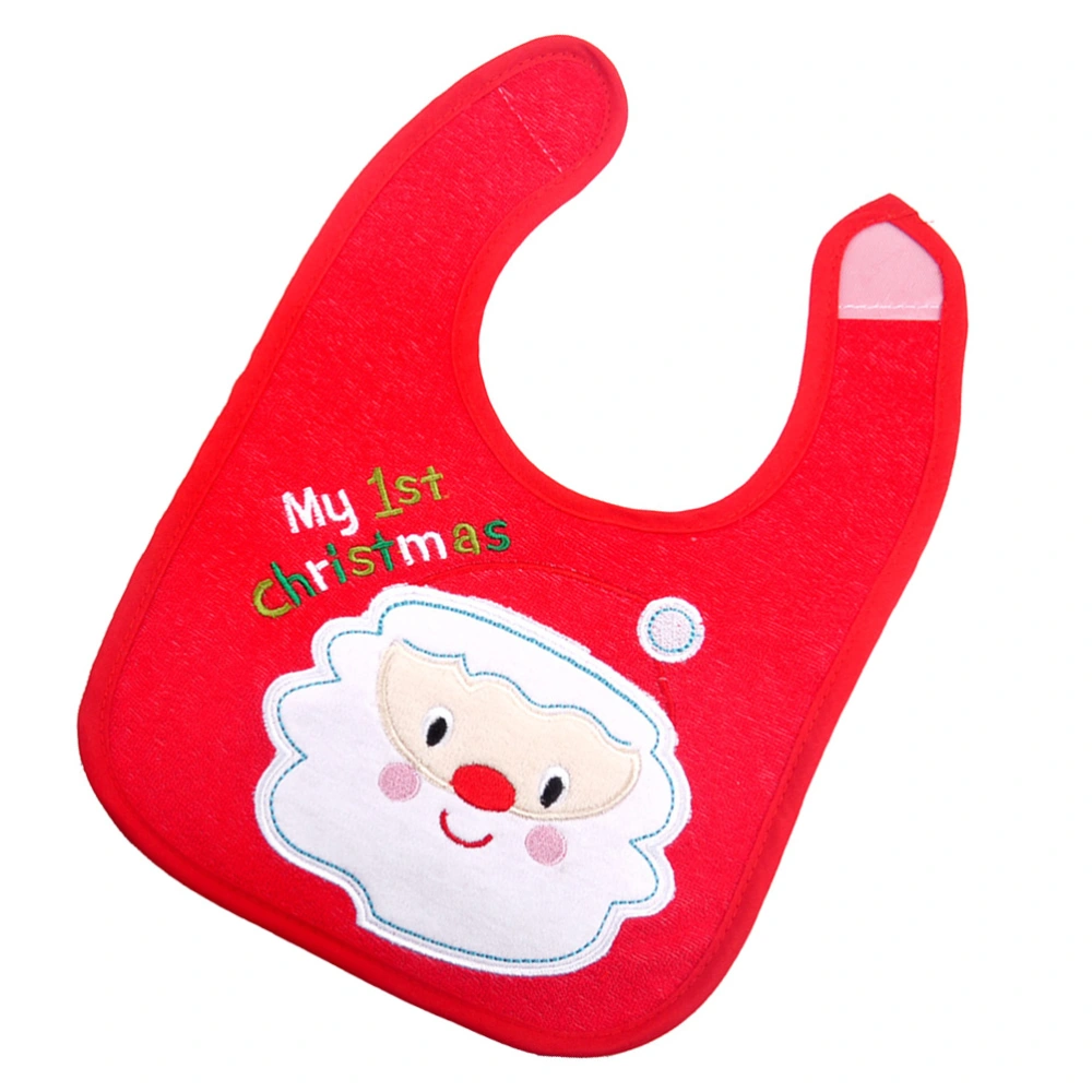 Christmas Baby Bib Lovely Infant Bib Saliva Towel Lunch Feeding Bibs for Newborn Baby Infant (Random Color and Style)