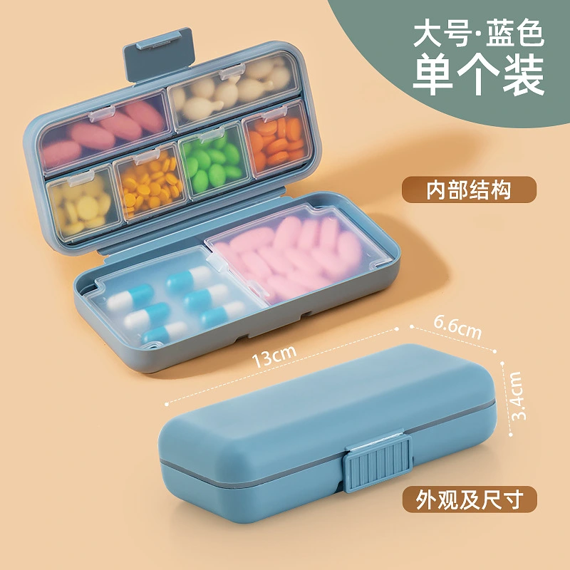 Portable Medicine Case Multi-grid Pills Case Sealing Medicine Organizer Pills Accessory