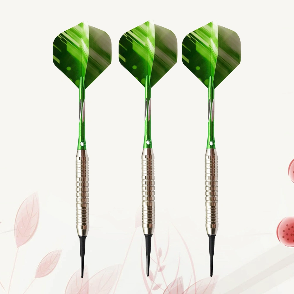 1 Set Professional High-End Darts Pin-Type Darts 18g Hard Darts for Bar KTV Playing (Green)